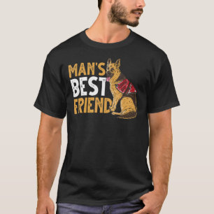 Camiseta Dono de Cachorro Melhor Amigo do Homem Pastor Alem