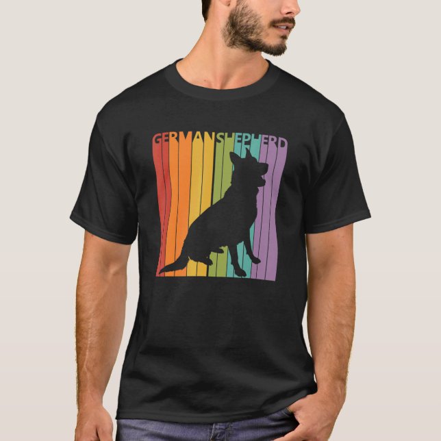 Camiseta Dono de Cachorro Pastor Alemão Fofo (Frente)