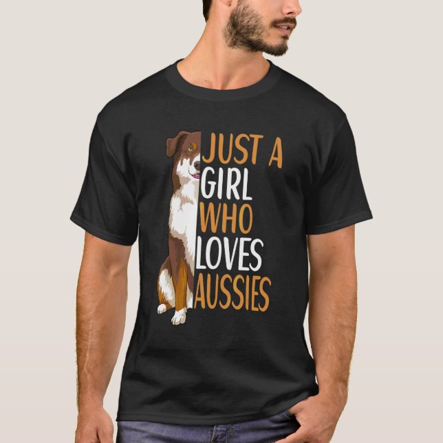 Camiseta Dono de Cachorro Pastor Australiano (Frente)