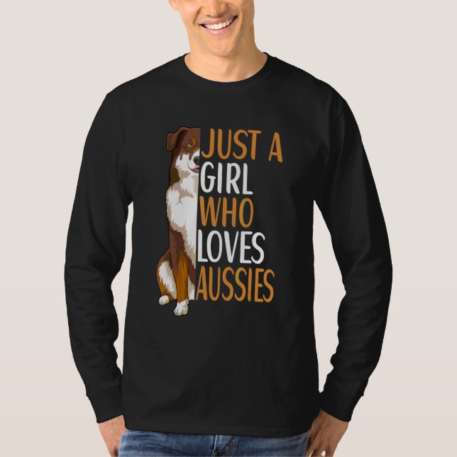Camiseta Dono de Cachorro Pastor Australiano Aussie (Frente)