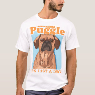 Camiseta Dono de Cachorro Puggles É uma Cópia Puggle