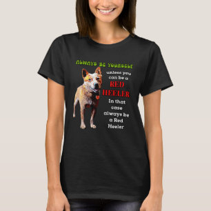 Camiseta Dono de Cachorro Red Heeler Gado Cachorro Eu Amo