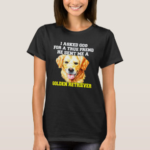 Camiseta Dono de Cachorro Retriever Golden Eu Pedi Um Verda