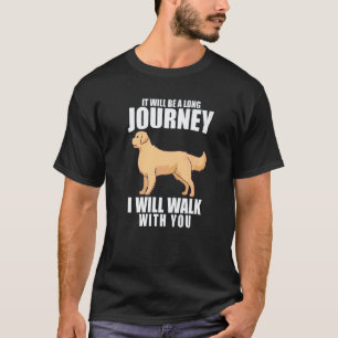 Camiseta Dono de Cachorro Retriever Golden Eu Vou Caminhar