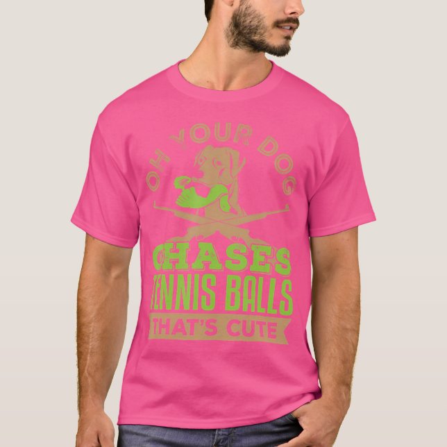 Camiseta Dono de Cachorros-Pássaros Ponteiro Chase Caça Cot (Frente)