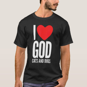 Camiseta Dono de Cães Citações Religiosas Tema Eu Amo Deus