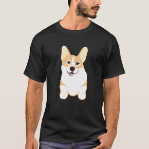 Camiseta Dono de Cão Corgi Estampa Fofa na Frente e Verso