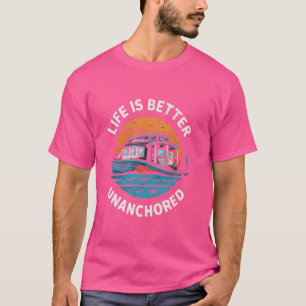 Camiseta Dono de Casa Flutuante Vida no Lago Âncora Casa Ba