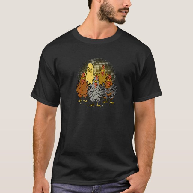 Camiseta Dono de Criadores de Frango Ovos Quintal Humor Enc (Frente)
