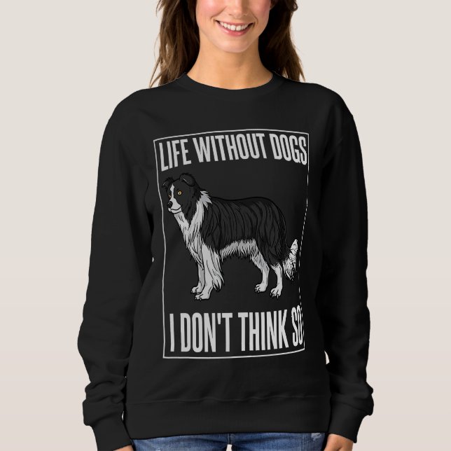 Camiseta Dono de Filhotes de Cachorro Border Collie (Frente)