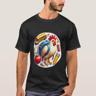 Camiseta Dono de Frango de Volta às Aulas Meninos Meninas E