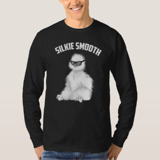Camiseta Dono de galinha fofa sedosa lisa e fofa criação