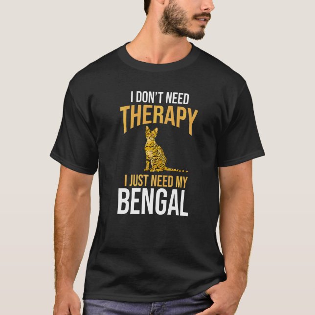 Camiseta Dono de gato Bengal (Frente)