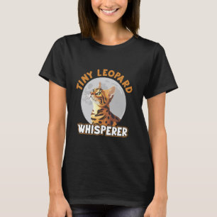 Camiseta Dono de Gato Bengal Domador de Pequeno Leopardo Ki