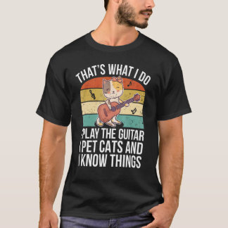Camiseta Dono de Gato Fofo Tocador de Violão Dizendo Violon