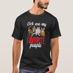 Camiseta Dono de gato gatos são as pessoas que eu mais gos