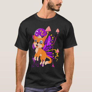 Camiseta Dono de Gato Inseto Borboleta Cogumelo Gato   Anim