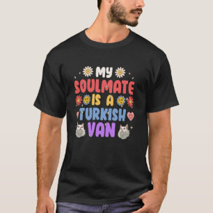 Camiseta Dono de Gato MEU ALMA GÊMEO É UM VAN TURCO Mãe de
