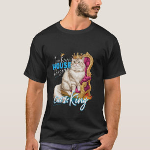Camiseta Dono de Gato Persa NESTA CASA O GATO PERSA