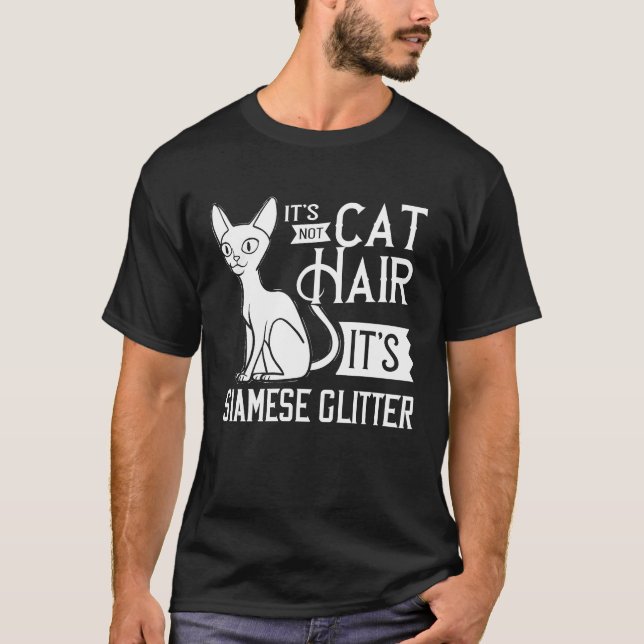 Camiseta Dono de Gato Siamês  Gatinho (Frente)