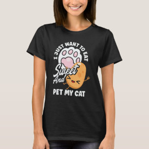 Camiseta Dono de Gato Vegetariano de Batata Doce