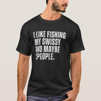 Camiseta Dono de Greater Swiss Mountain Dog Amante de Pesca