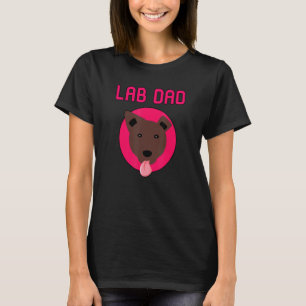Camiseta Dono de Labrador Retriever Chocolate Lab Pai
