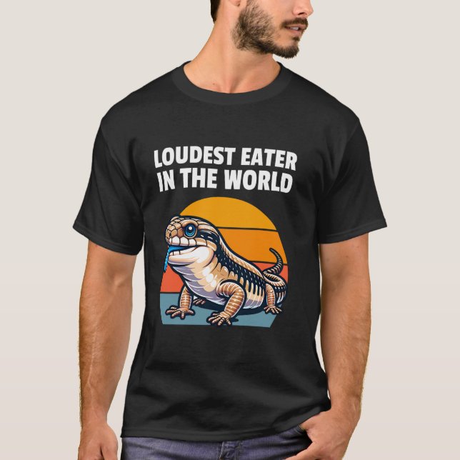 Camiseta Dono de Lagarto de Língua Azul (Frente)