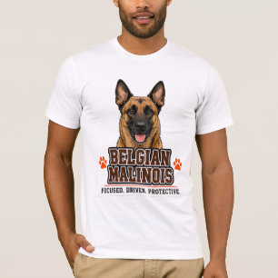 Camiseta 🐾 Dono de Malinois Belga Orgulho da Família 🐾