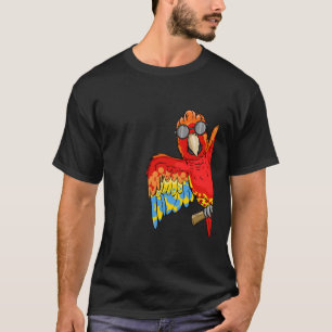 Camiseta Dono de Papagaio Crianças Amante de Pássaros Papag