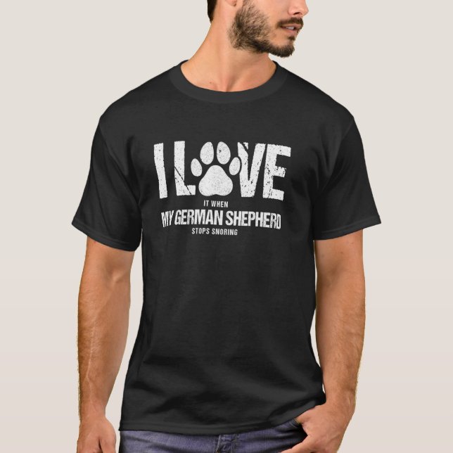 Camiseta Dono de Pastor Alemão 1 (Frente)
