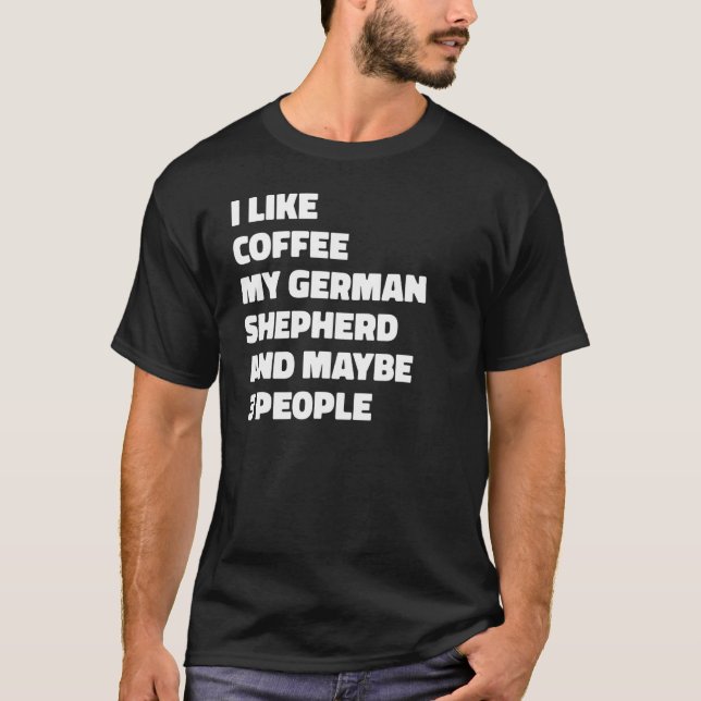 Camiseta Dono de Pastor Alemão Café Dito (Frente)