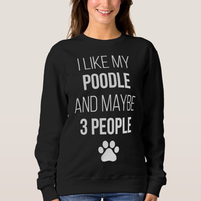 Camiseta Dono De Poodles Engraçado Para Mulheres (Frente)
