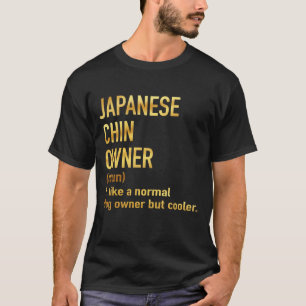 Camiseta dono de queixo japonês como um dono normal de cac