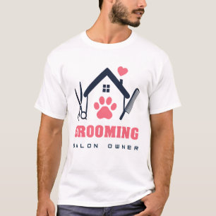 Camiseta 🐾 Dono de Salão de Embelezamento Equipe de Pet Sp