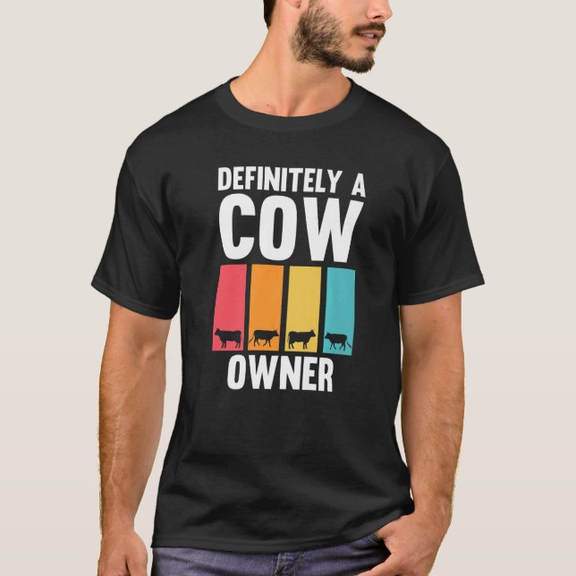 Camiseta Dono de Vaca Definitivamente Fazenda Vacas (Frente)