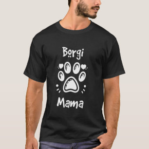 Camiseta Dono do Cachorro Borgi Mama Border Collie Corgi Mi
