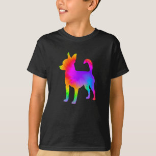 Camiseta Dono do Cachorro Divertido Tie Dye Chihuahua