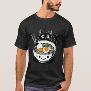 Camiseta Dono do Gato Ramen, Sopa de Macarrão Japonês, Aman