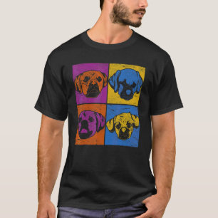 Camiseta Dono do Puggle Pop Cão Animal Pet Fofo Puggle