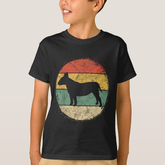 Camiseta Dono Retro Bull Terrier Bully Pais (Frente)