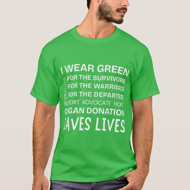 Camiseta Donor Awareness Pride Support Thankful Unisex  (Frente)