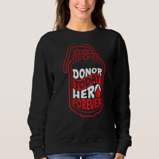 Camiseta Donor Today, Hero Forever Backprint Blood Donor