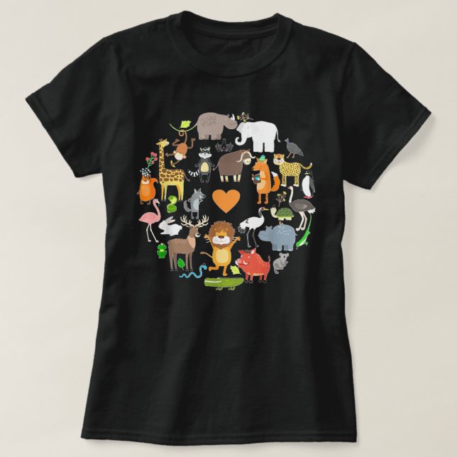 Camiseta Donos de Animais Safari Engraçados para Amantes de (Frente do Design)
