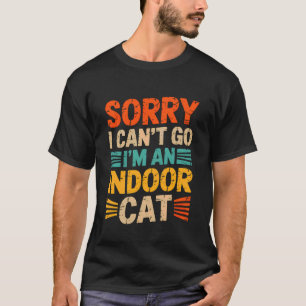 Camiseta Donos de Gatos Introvertidos Desculpe Não Posso Ir