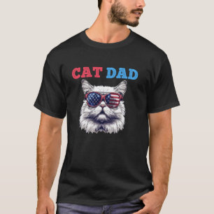 Camiseta Donos de Gatos PAI DE GATO Gatos Persas América Ga