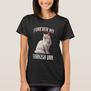 Camiseta Donos de Gatos PARA SEMPRE MEU TURKISH VAN Amantes