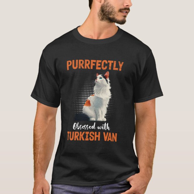 Camiseta Donos de Gatos PERFEITAMENTE OBCECADOS COM TURKISH (Frente)