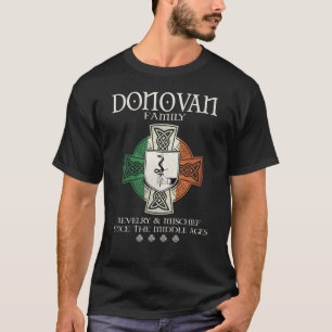 Camiseta Donovan Family Ireland apelido irlandês flag shamr