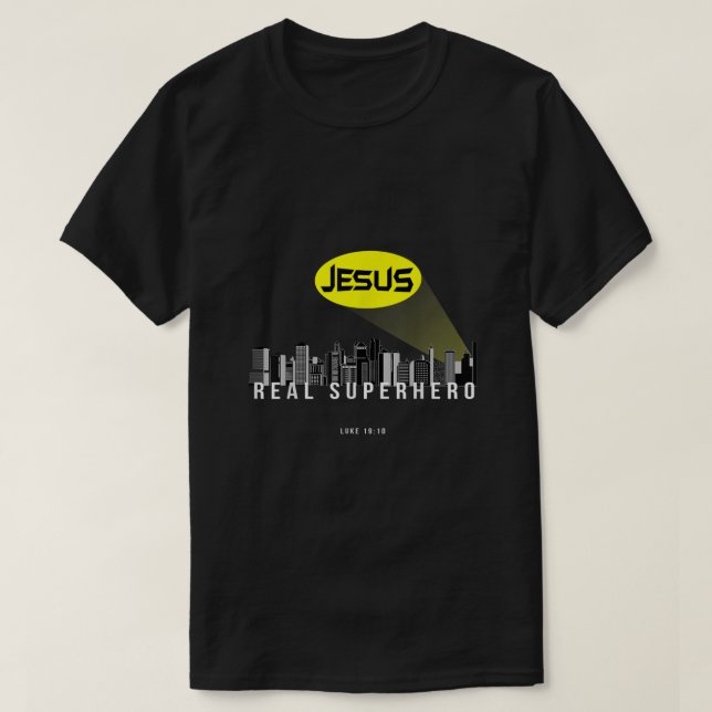 Camiseta Dons cristãos engraçados bíblia verso Jesus Real S (Frente do Design)